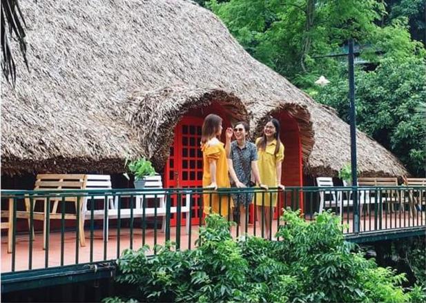 ホテル Muong Retreat- Nghi Duong Xanh Trong Bao Tang Van Hoa Nghe Thuat,Hòa Bình エクステリア 写真