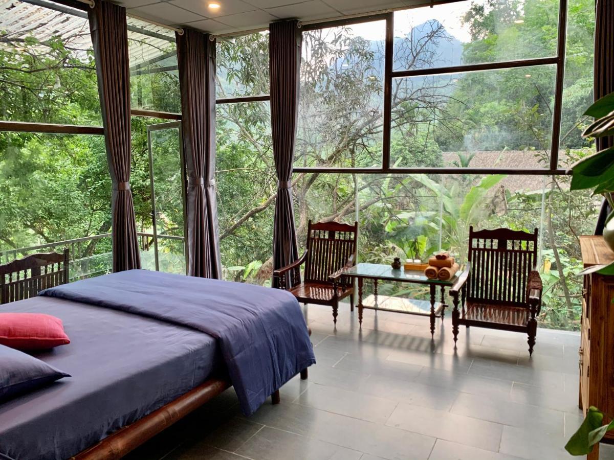 ホテル Muong Retreat- Nghi Duong Xanh Trong Bao Tang Van Hoa Nghe Thuat,Hòa Bình エクステリア 写真